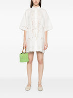 Forte Forte Embroidered cotton shirtdress