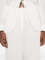 Forte Forte Embroidered cotton trousers