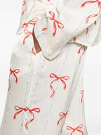 Forte Forte Printed drawstring trousers