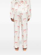 Forte Forte Printed drawstring trousers