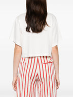 Forte Forte Embroidered cotton t-shirt
