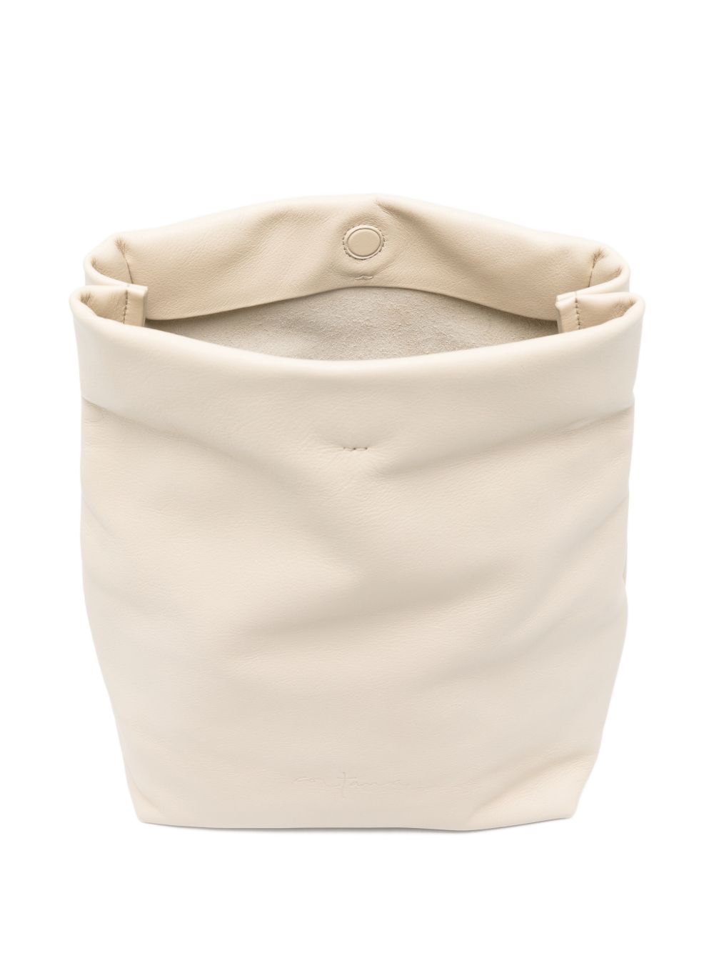 Cortana Delhi S, Large Beige Leather Clutch