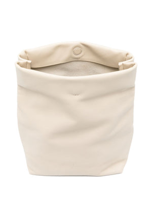 Cortana Delhi S, Large Beige Leather Clutch