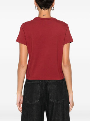 Maison Kitsuné Fox-Embroidered Cotton T-Shirt