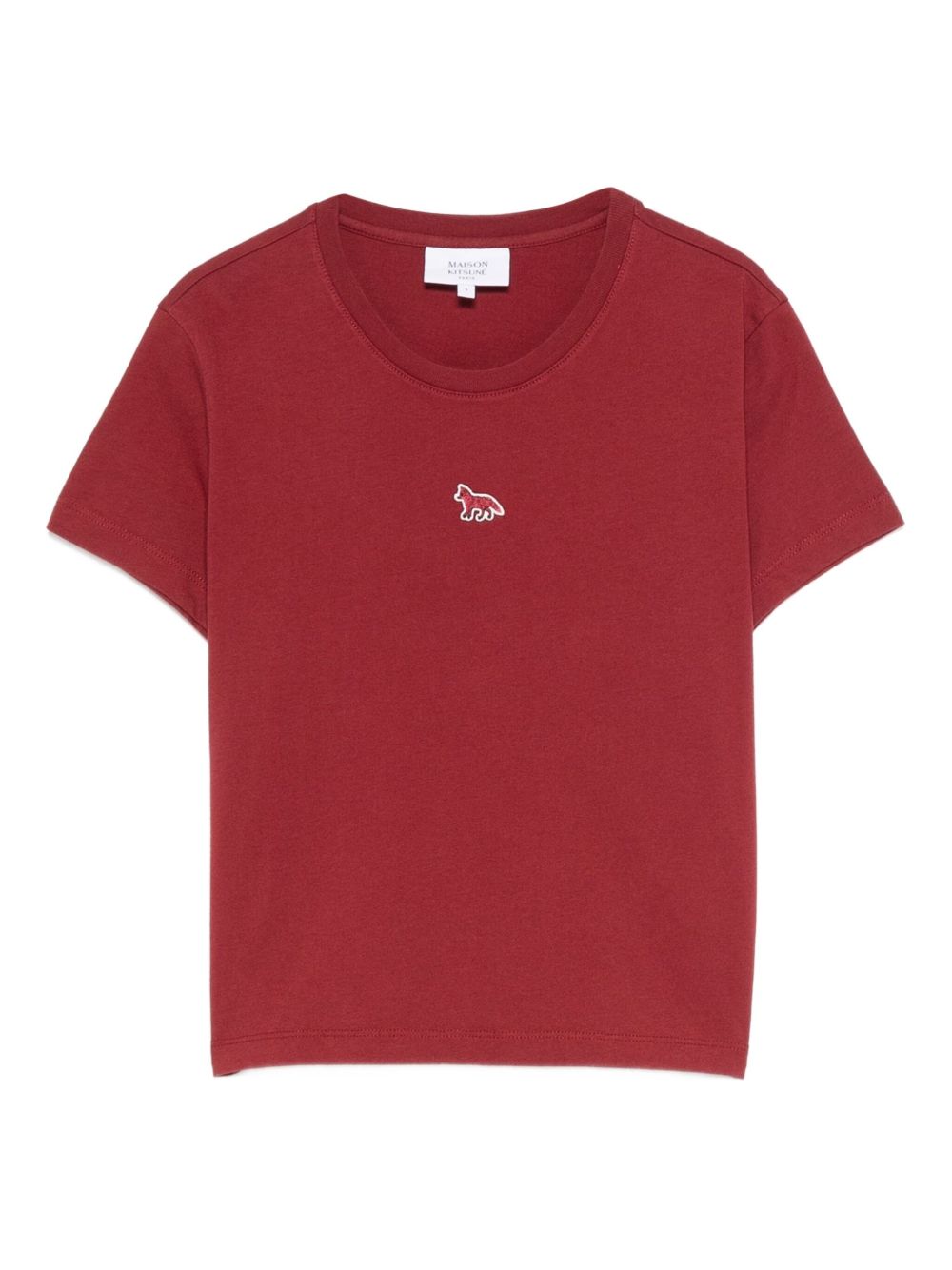Maison Kitsuné Fox-Embroidered Cotton T-Shirt