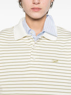 Dunst Striped cotton polo shirt