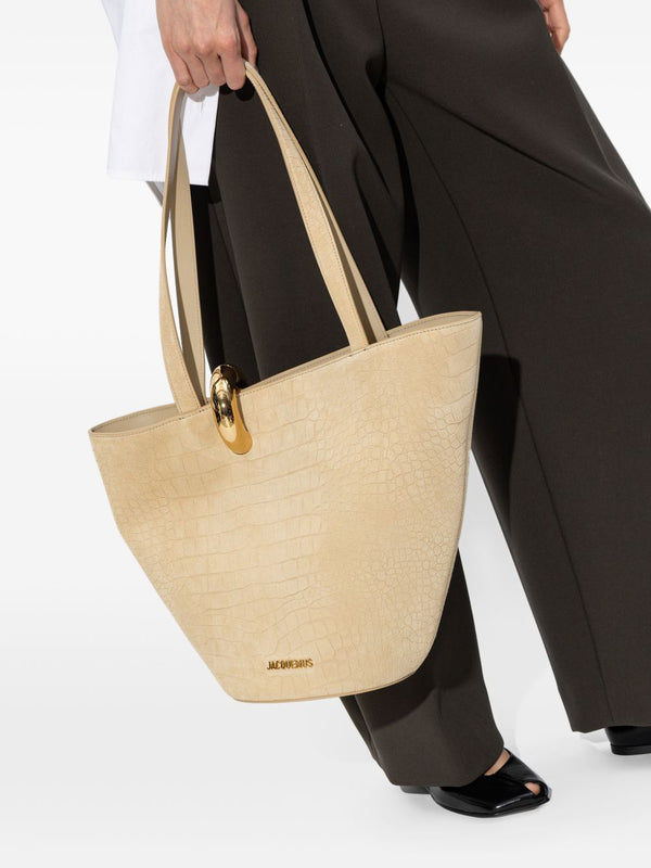 Jacquemus Le Bambola Moyen leather bucket bag