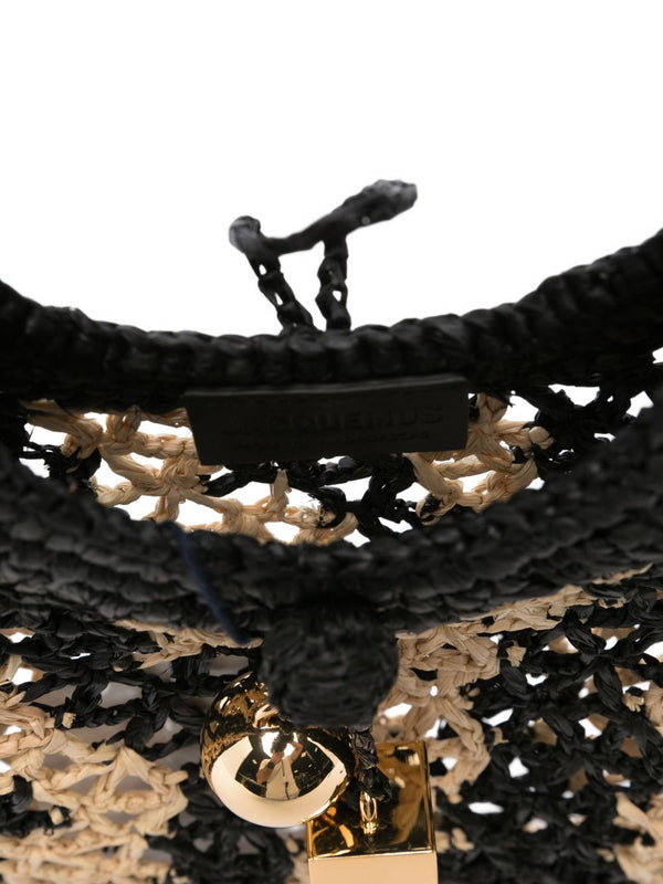 Jacquemus Spiaggia small rafia handbag