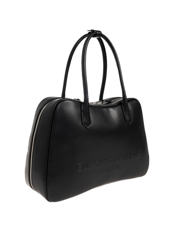 Emporio Armani Eagle Club Capsule Collection Soft Leather Shoulder Bag