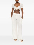 Ermanno Scervino Silk pajama trousers