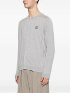 Maison Kitsuné Fox head patch cardigan