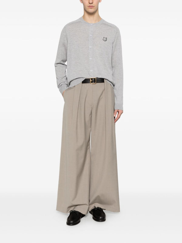 Maison Kitsuné Fox head patch cardigan