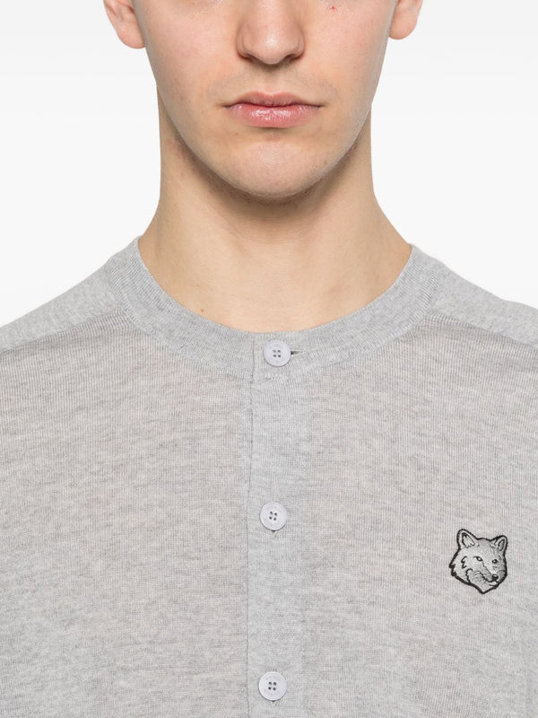 Maison Kitsuné Fox head patch cardigan