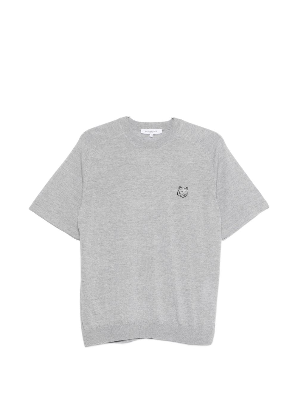Maison Kitsuné Fox head fine merino short sleeve jumper