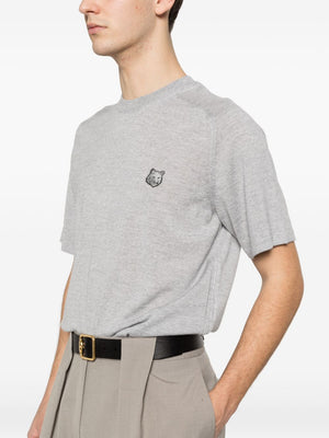 Maison Kitsuné Fox head fine merino short sleeve jumper