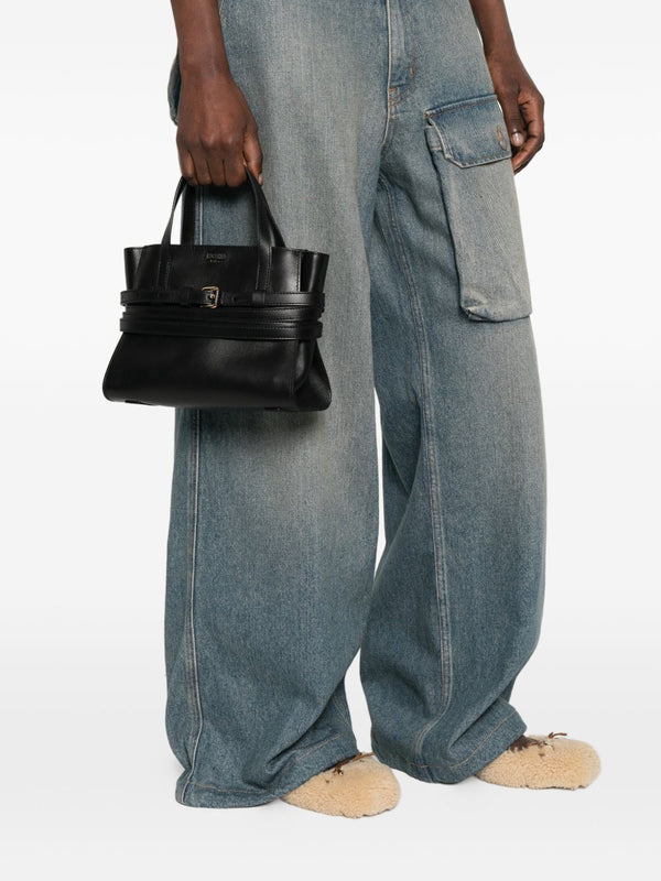 Moschino Tie Me small leather handbag