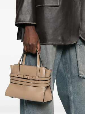 Moschino Tie Me small leather handbag