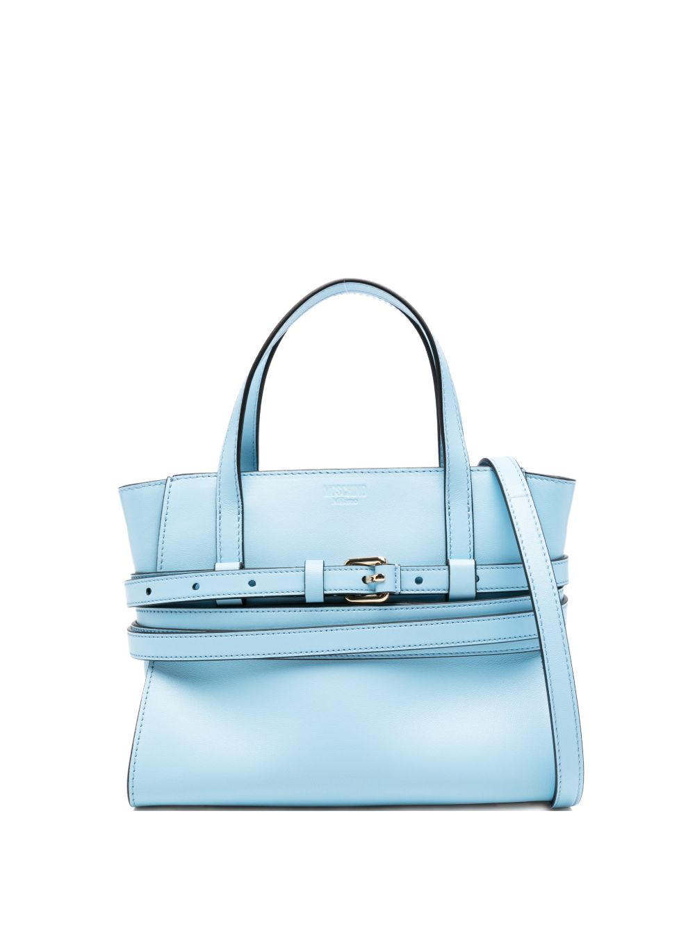 Moschino Tie Me small leather handbag