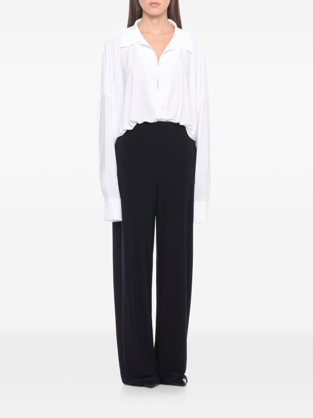 Norma Kamali Oversized shirt bodysuit