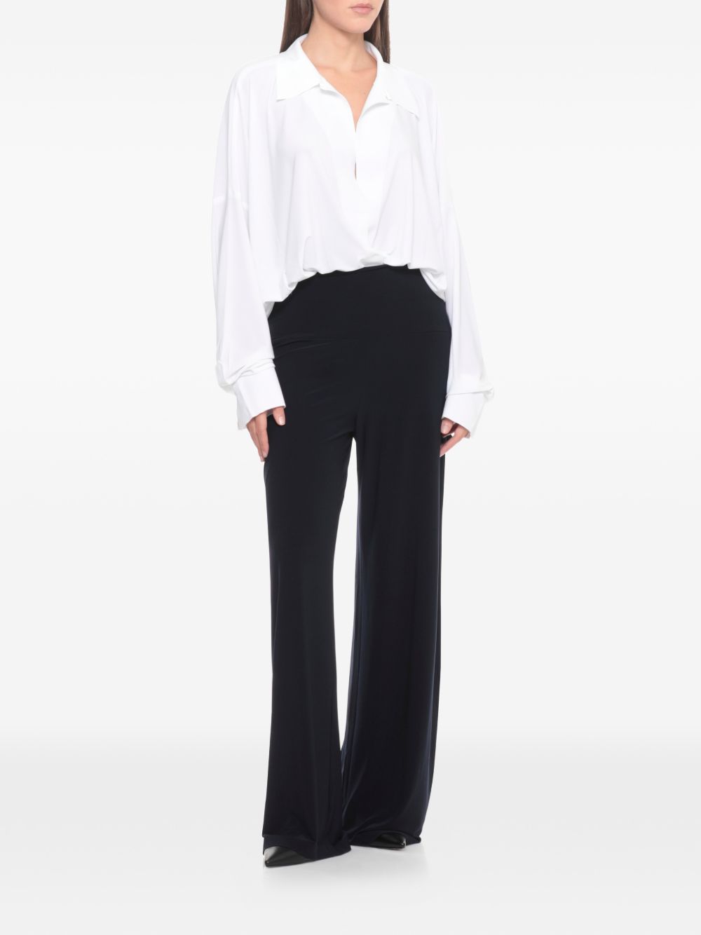 Norma Kamali Oversized shirt bodysuit