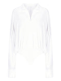 Norma Kamali Oversized shirt bodysuit