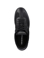 Emporio Armani Nylon sneakers with leather details
