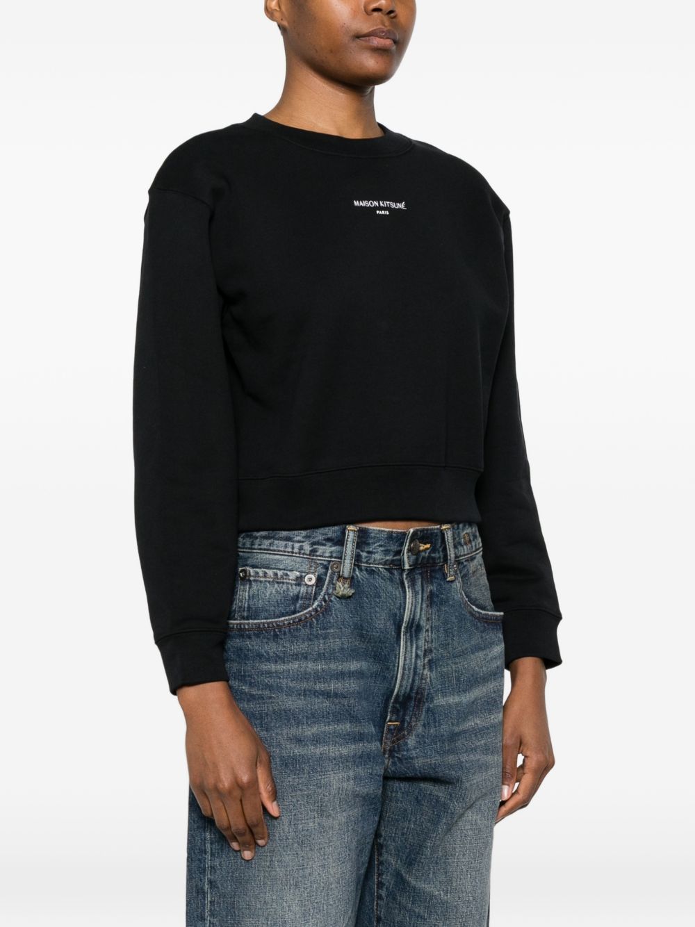 Maison Kitsuné cropped sweatshirt