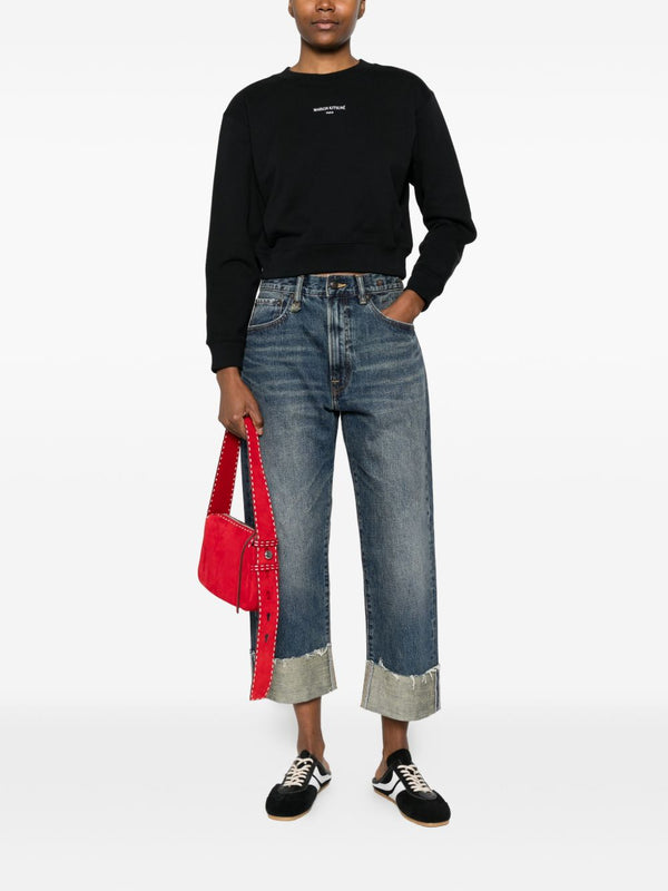 Maison Kitsuné cropped sweatshirt
