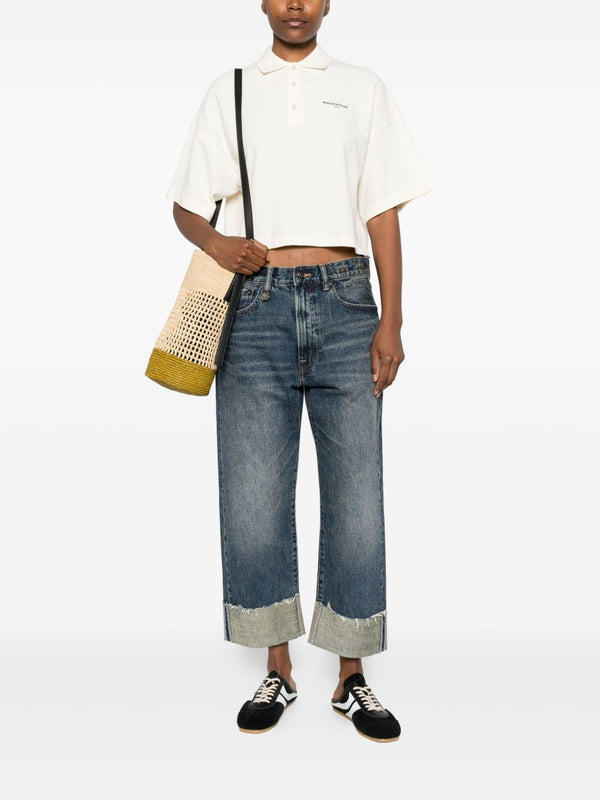 Maison Kitsuné Oversized cotton polo shirt