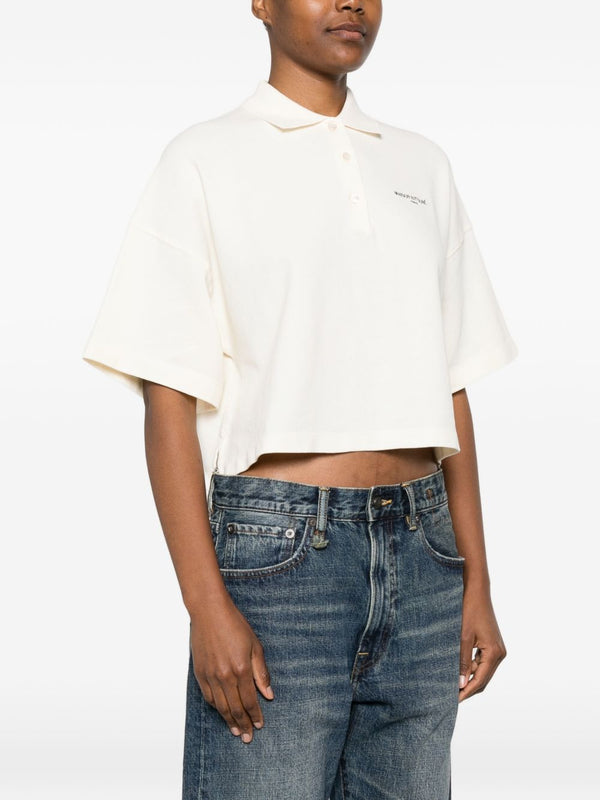 Maison Kitsuné Oversized cotton polo shirt