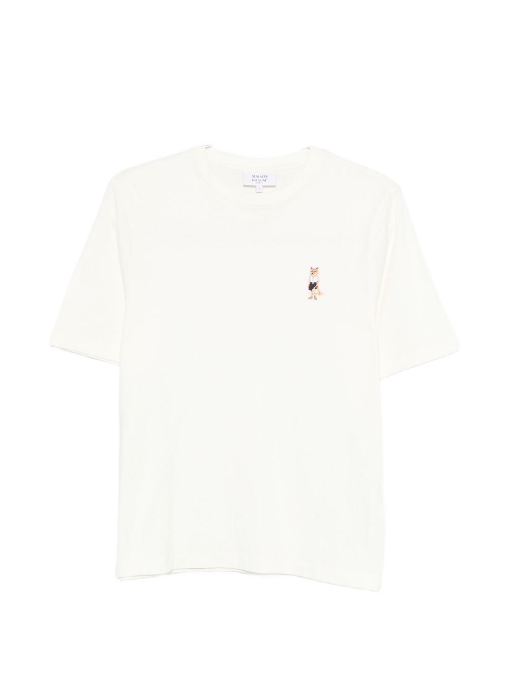 Maison Kitsuné Dressed Fox embroidered cotton t-shirt