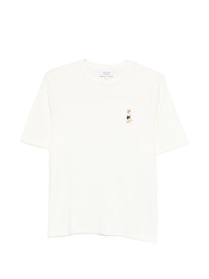 Maison Kitsuné Dressed Fox embroidered cotton t-shirt