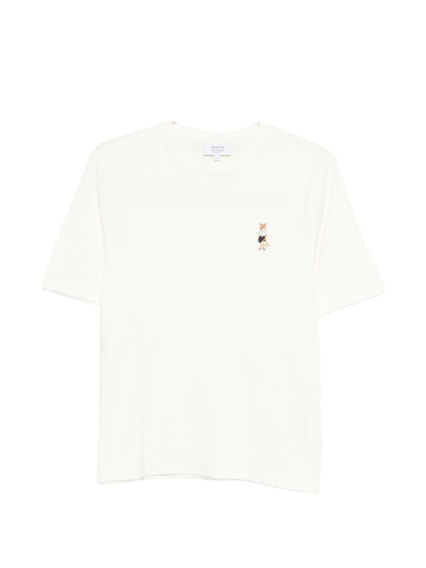 Maison Kitsuné Dressed Fox embroidered cotton t-shirt