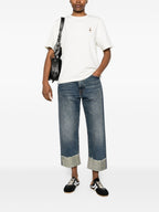 تيشيرت قطني مطرّز بشعار Maison Kitsuné Dressed Fox