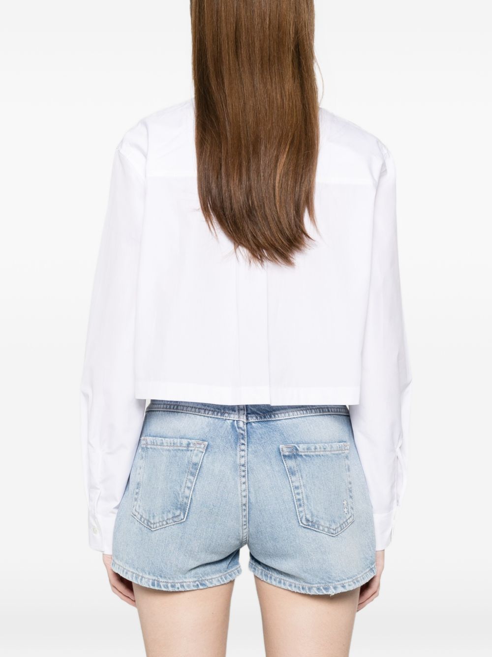 Maison Kitsuné baby fox cropped shirt