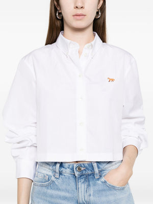 Maison Kitsuné baby fox cropped shirt