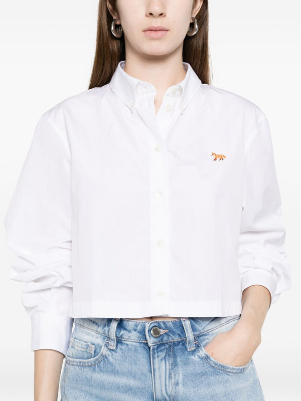 Maison Kitsuné baby fox cropped shirt