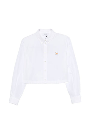 Maison Kitsuné baby fox cropped shirt