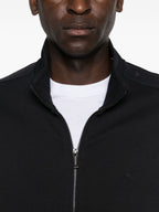 Emporio Armani Cotton zipped sweatshirt