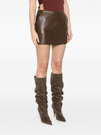Parosh P.A.R.O.S.H. Leather mini skirt