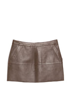 Parosh P.A.R.O.S.H. Leather mini skirt