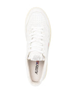 Autry MEDALIST LOW SNEAKERS IN WHITE LEATHER