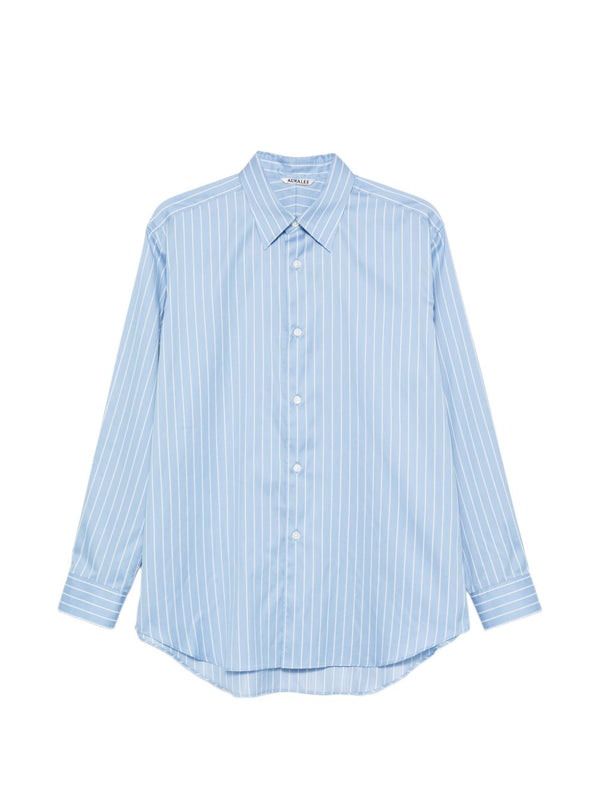 AURALEE Shirts Clear Blue