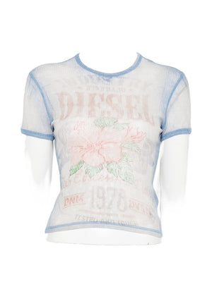 Diesel floral print cotton t-shirt