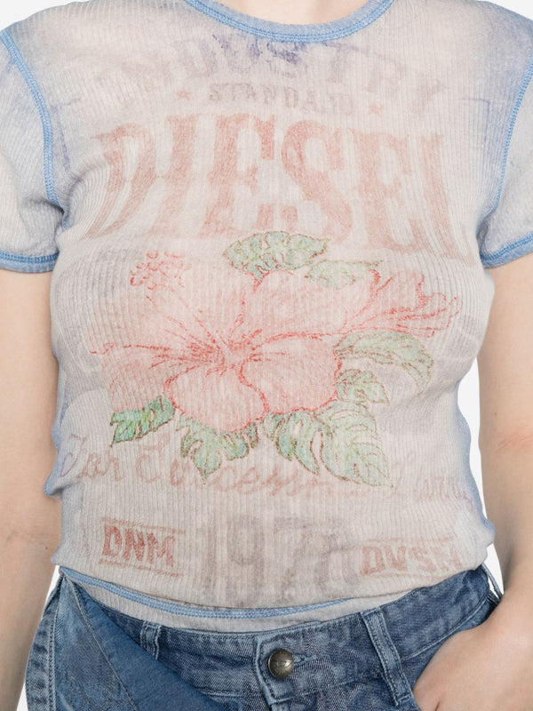 Diesel floral print cotton t-shirt
