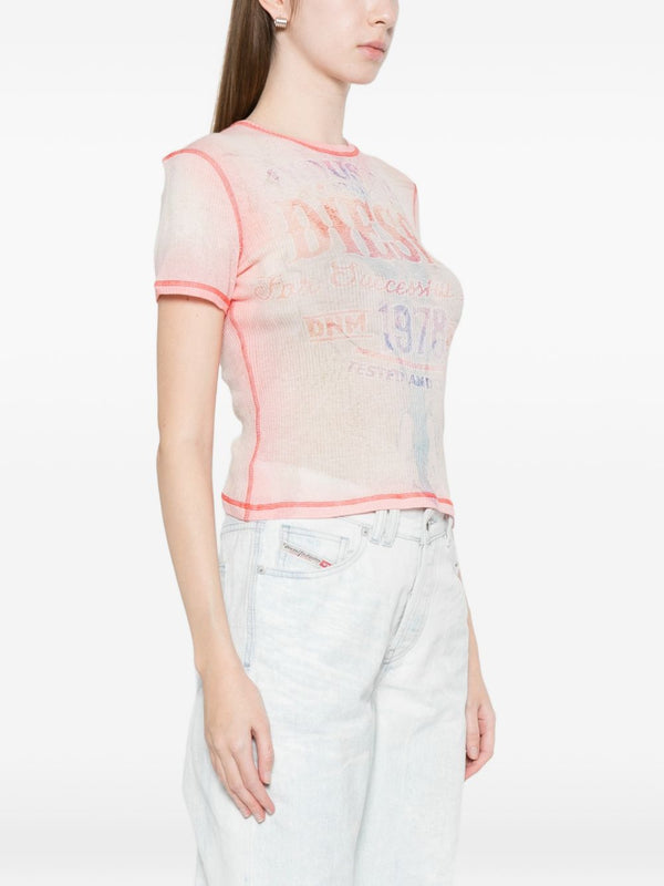 Diesel T-shirts and Polos Red