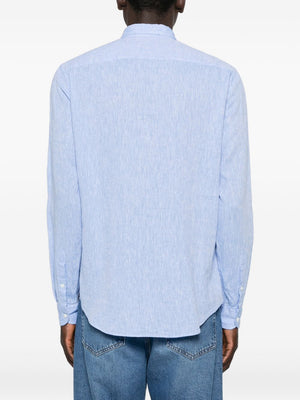 Emporio Armani Shirts Clear Blue