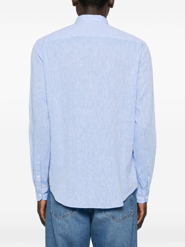 Emporio Armani Shirts Clear Blue