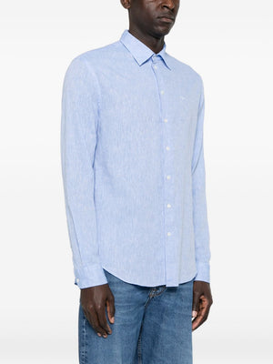 Emporio Armani Shirts Clear Blue
