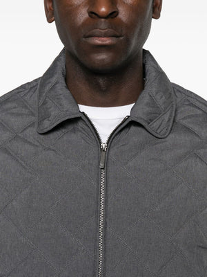 Emporio Armani Coats Grey